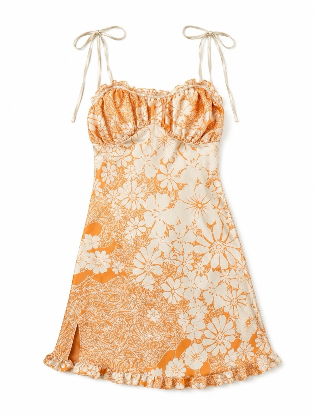 Free People Intimately Retro Boho Chic Coquette 70s style Dress, Size SP - Picture 4 of 14